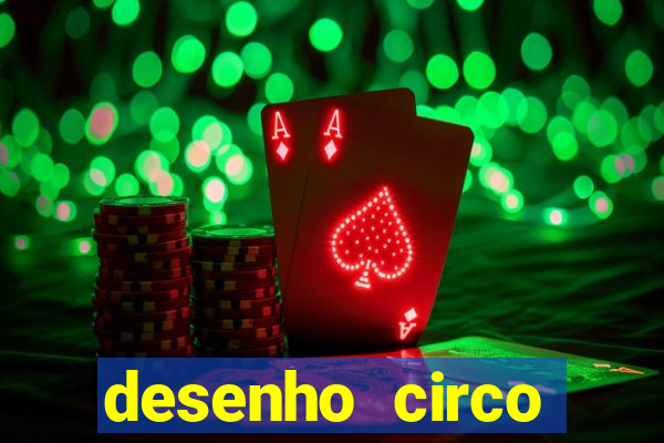 desenho circo digital para colorir